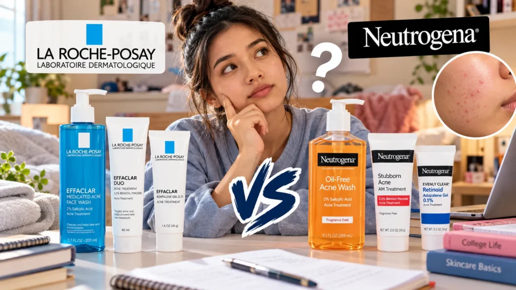 I Am a College Student. Are La Roche-Posay Products Better for Acne-Prone Skin Than Neutrogena?