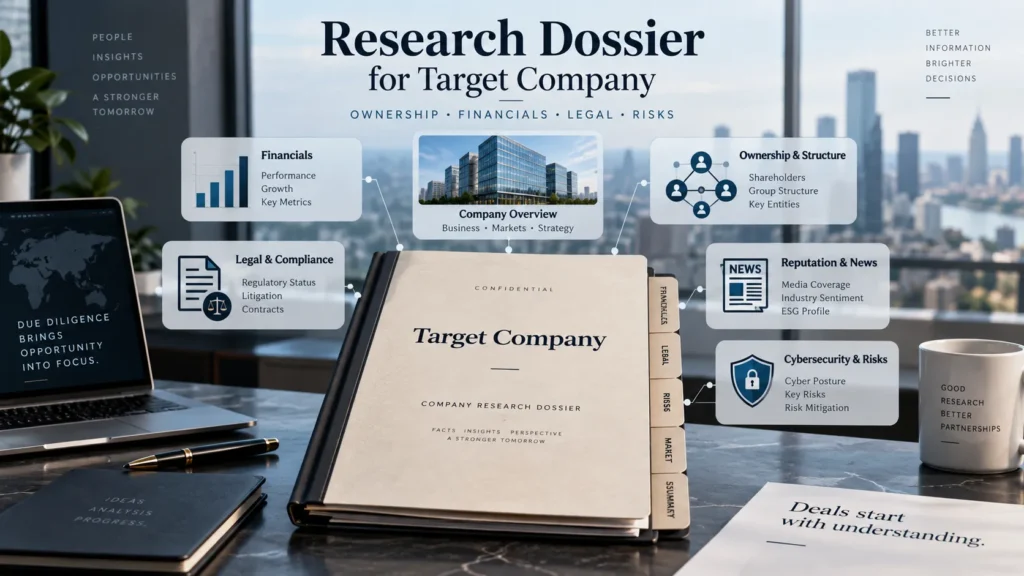 Research Dossier for Target Company: A Practical Due Diligence Guide