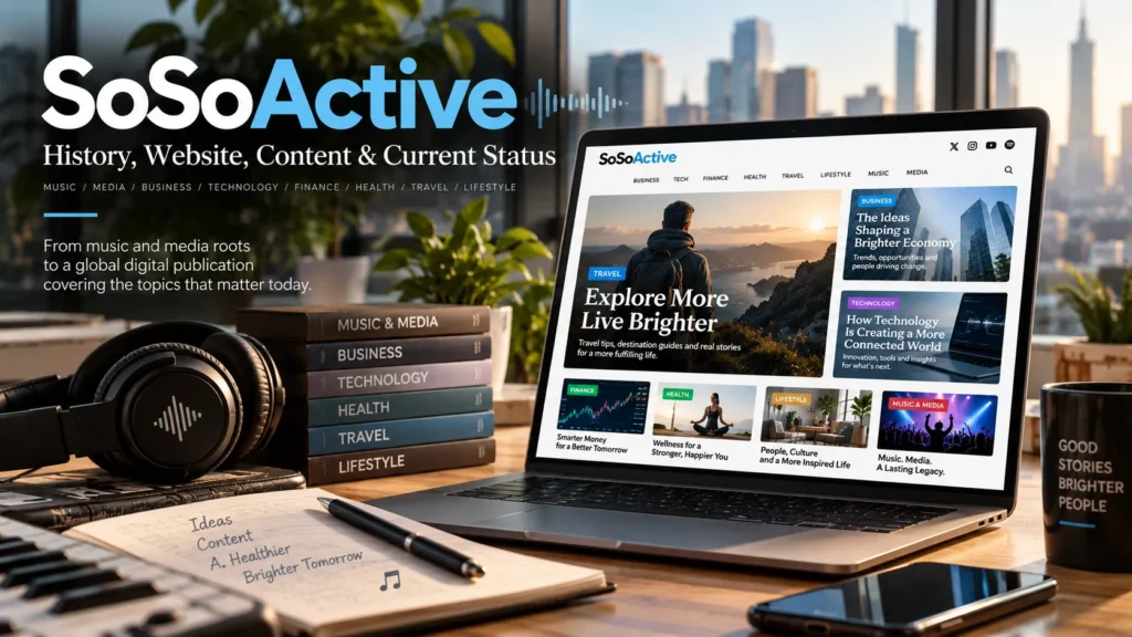 SoSoActive: History, Website, Content and Current Status