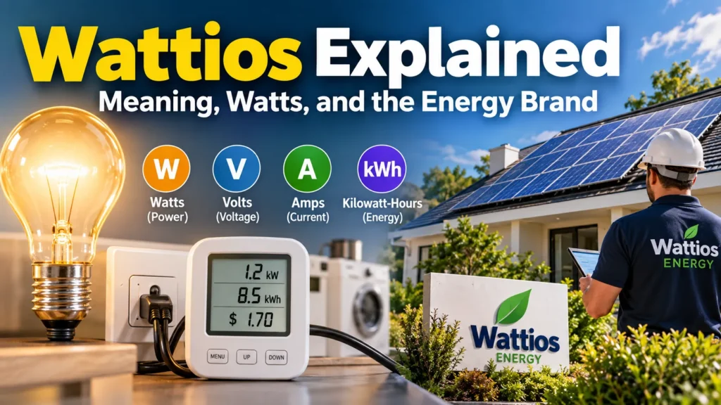 Wattios Explained: Meaning, Watts, and the Energy Brand