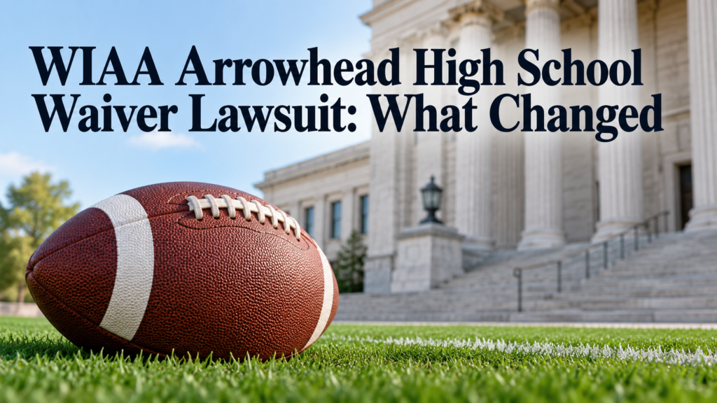 WIAA Arrowhead High School Waiver Lawsuit: What Changed editorial illustration
